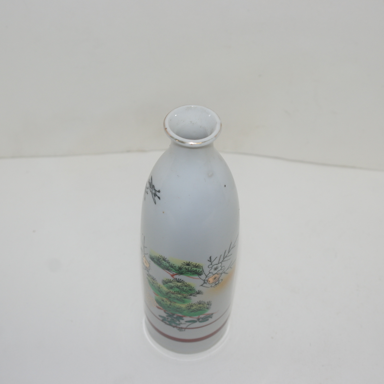 연대가좋은 외사기 청화백자철화금채노송문 주병