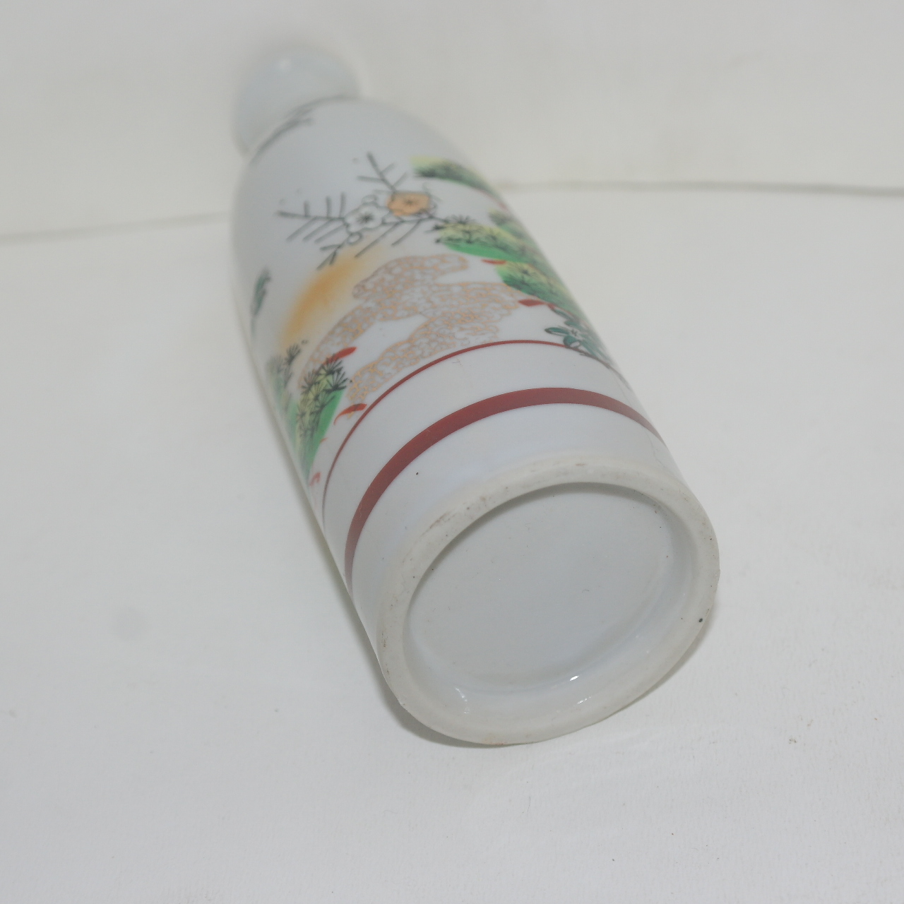 연대가좋은 외사기 청화백자철화금채노송문 주병