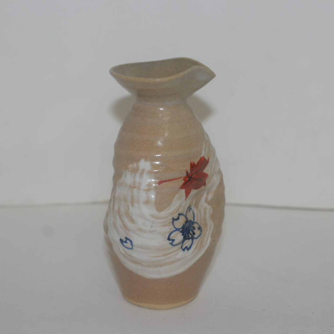 분청자 백채화문 쭈그리 주병