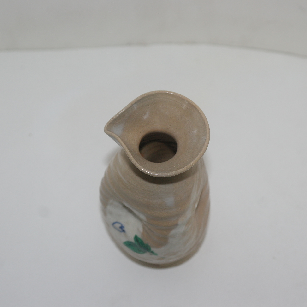 분청자 백채화문 쭈그리 주병