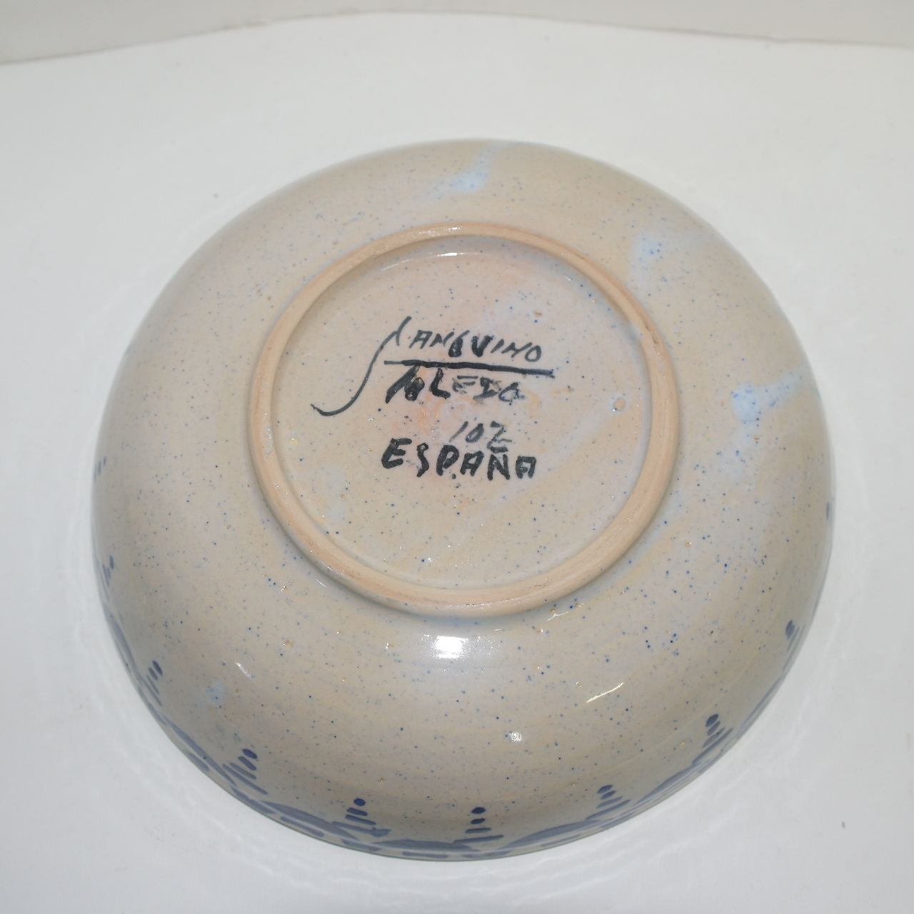 유럽산 작가의 작품인 분청자청화화문 대완(나무상자는 없습니다)