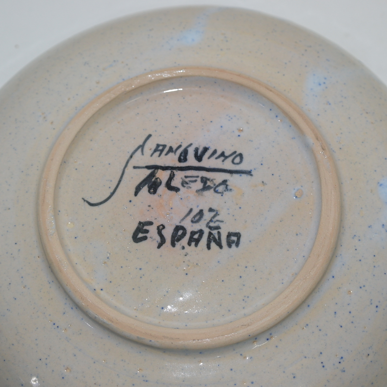 유럽산 작가의 작품인 분청자청화화문 대완(나무상자는 없습니다)