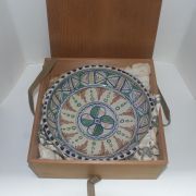 유럽산 작가의 작품인 분청자청화화문 대완(나무상자는 없습니다)