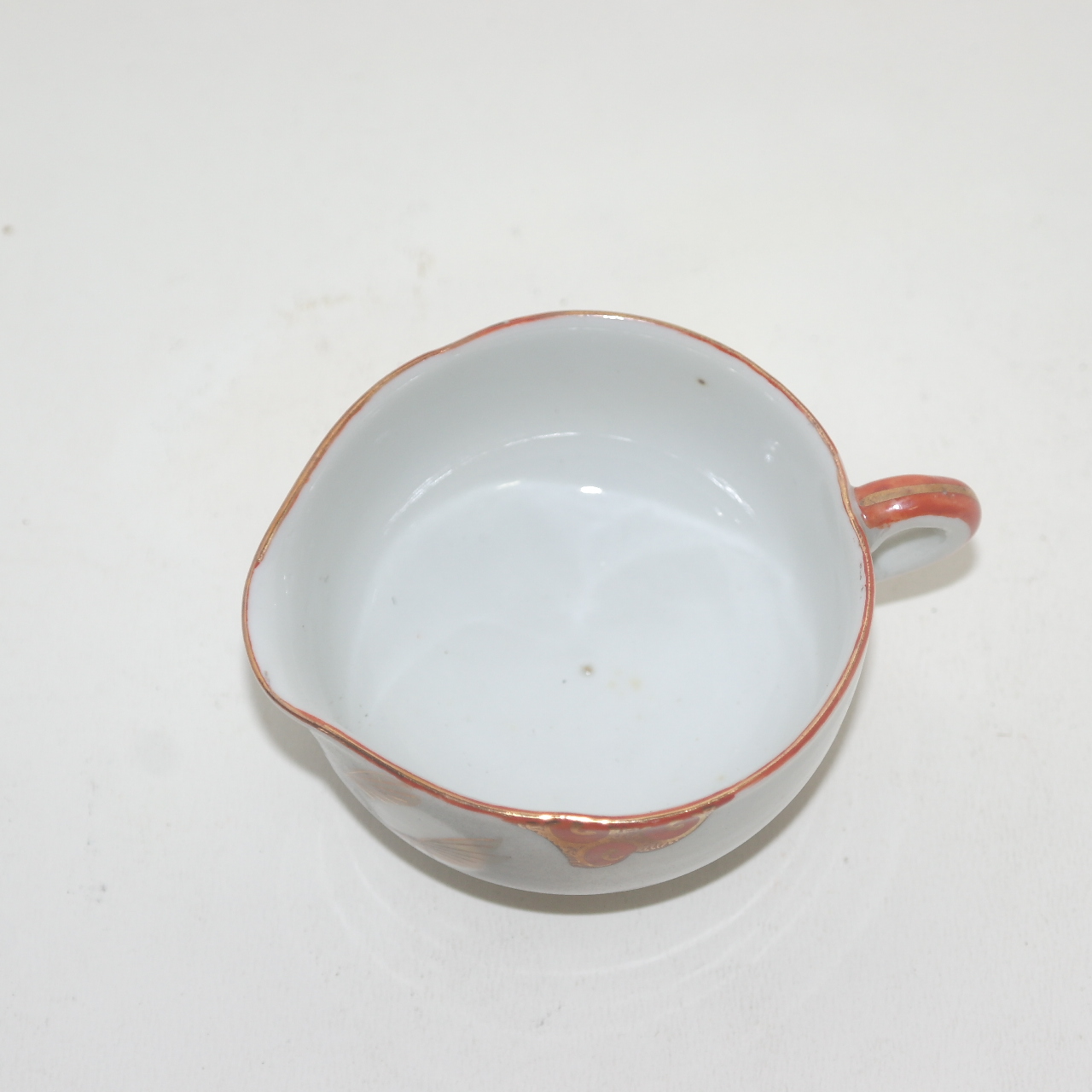 연대가좋은 고구다니 진사백자철화금채산수문 수구