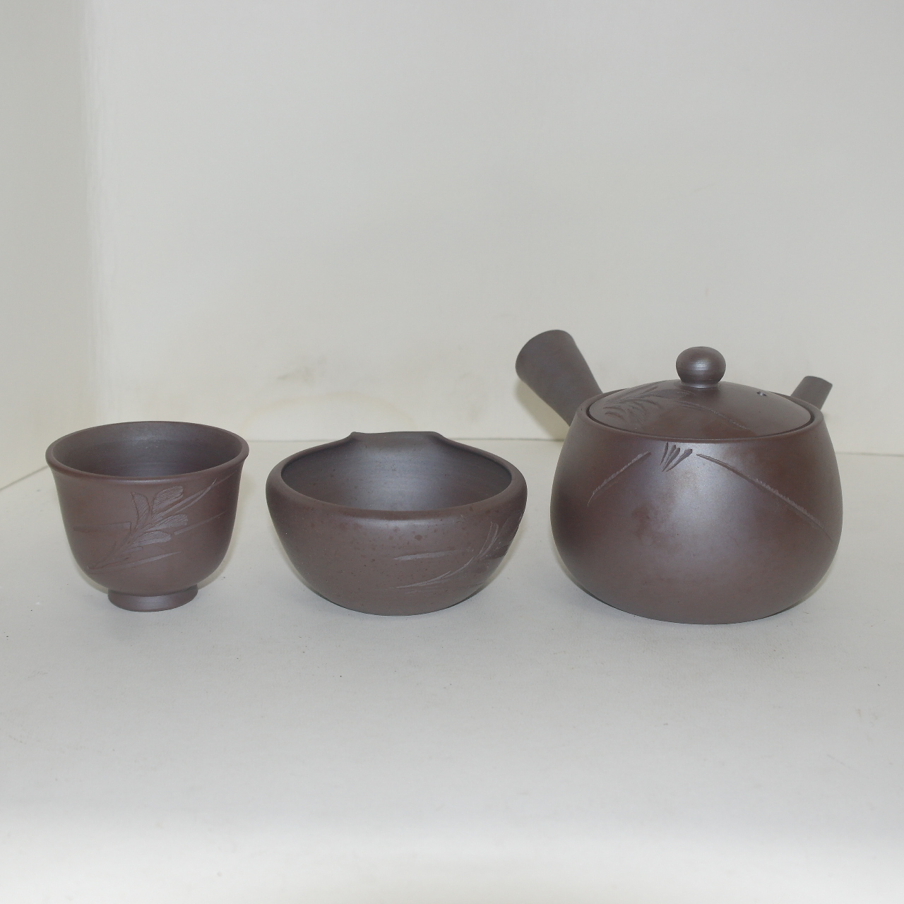 자사도자기 음각화문 5인다관셋트