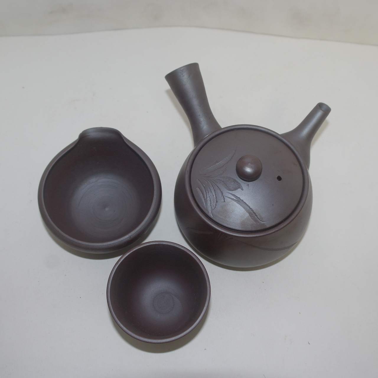 자사도자기 음각화문 5인다관셋트