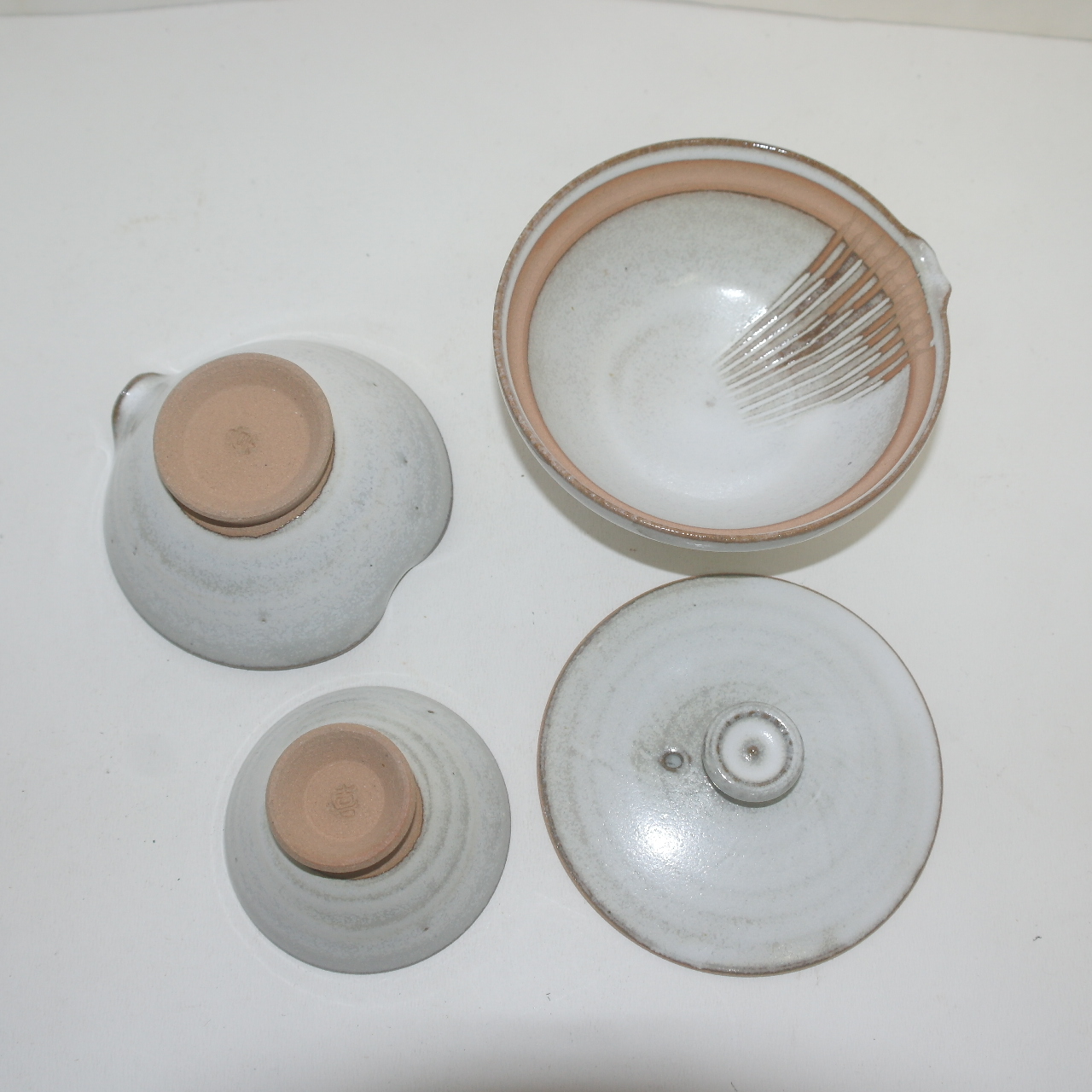 분청자 5인 다관셋트