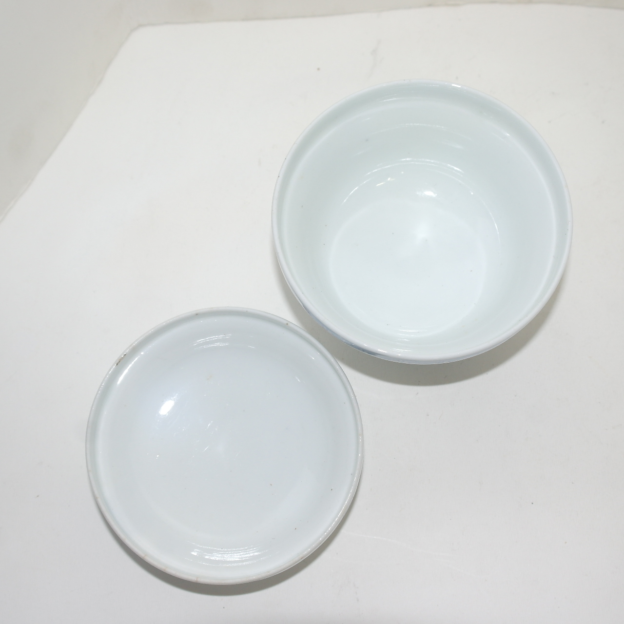 100년이상된 고이마리 청화백자진사화문 개완