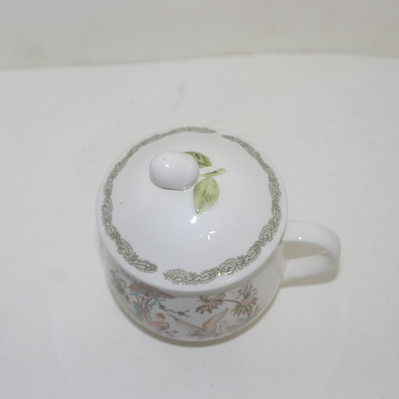 니키코 본챠이나 조화문 두껑있는 잔