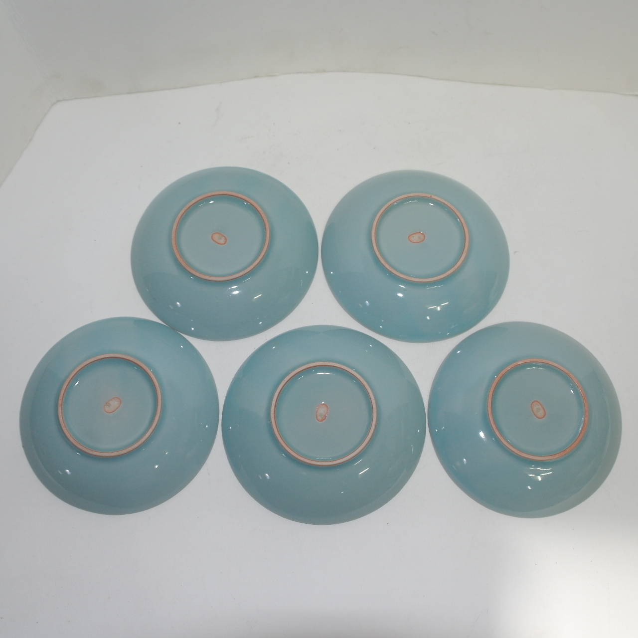 순청자 양각토끼문 완 5점