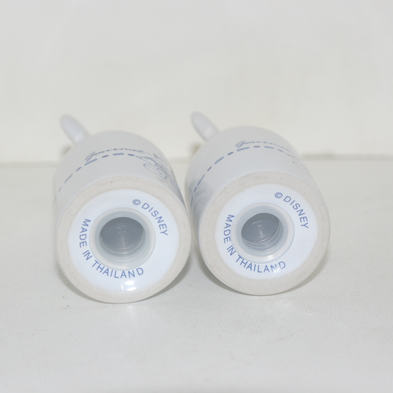 대만산 미키마우스 청화백자 양념통 4점일괄