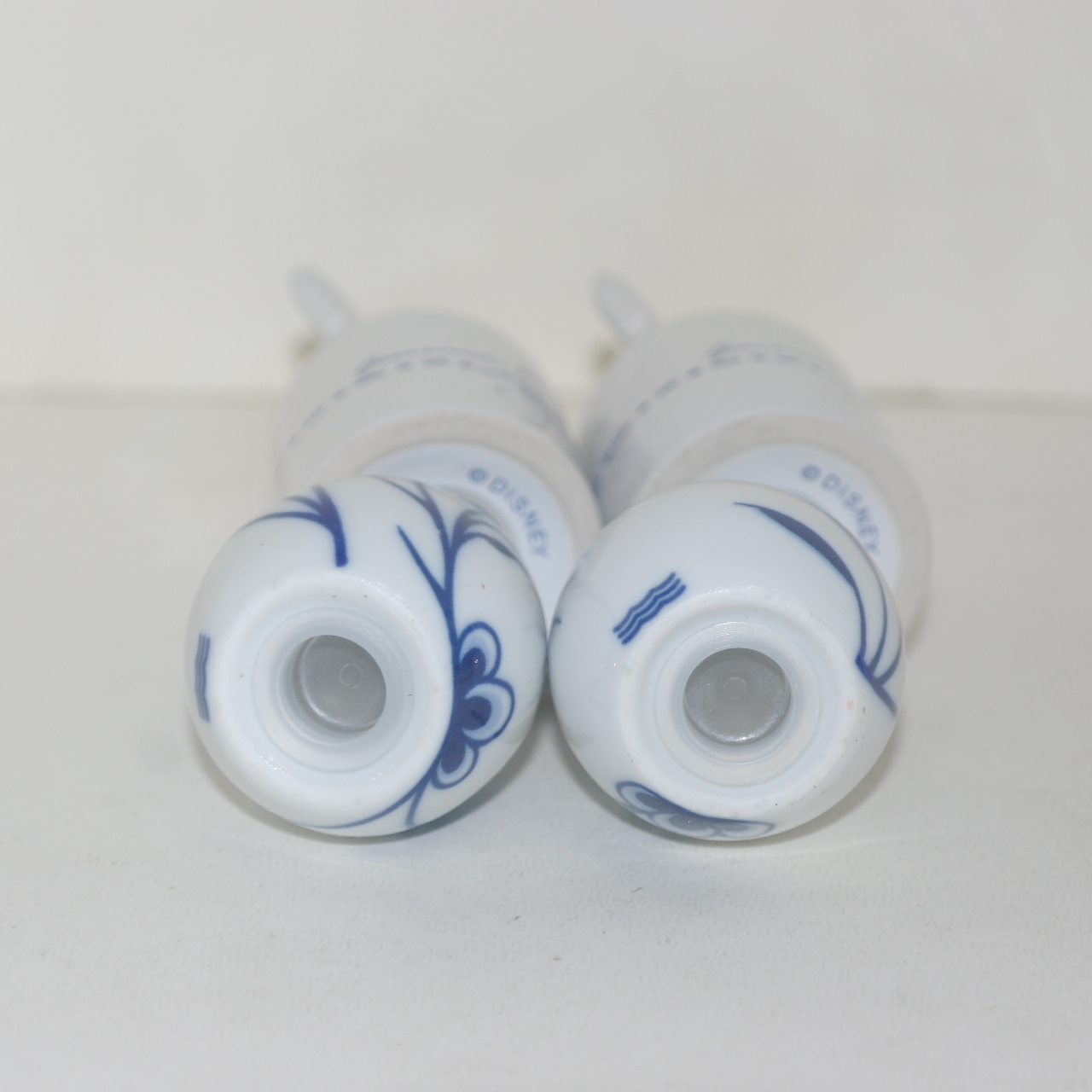 대만산 미키마우스 청화백자 양념통 4점일괄