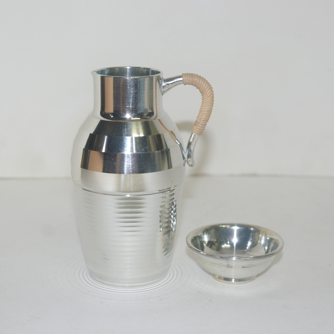 미사용 주석으로된 주석주병.잔 셋트