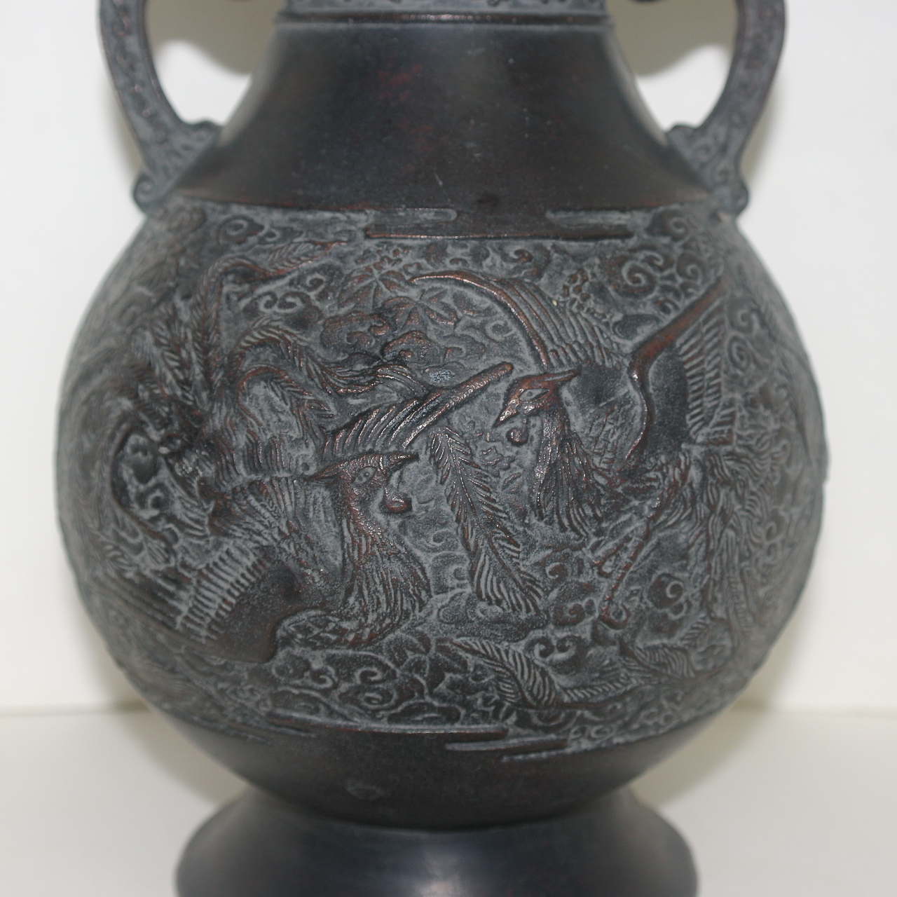 청동으로된 비익조각 양각조각된 이귀호