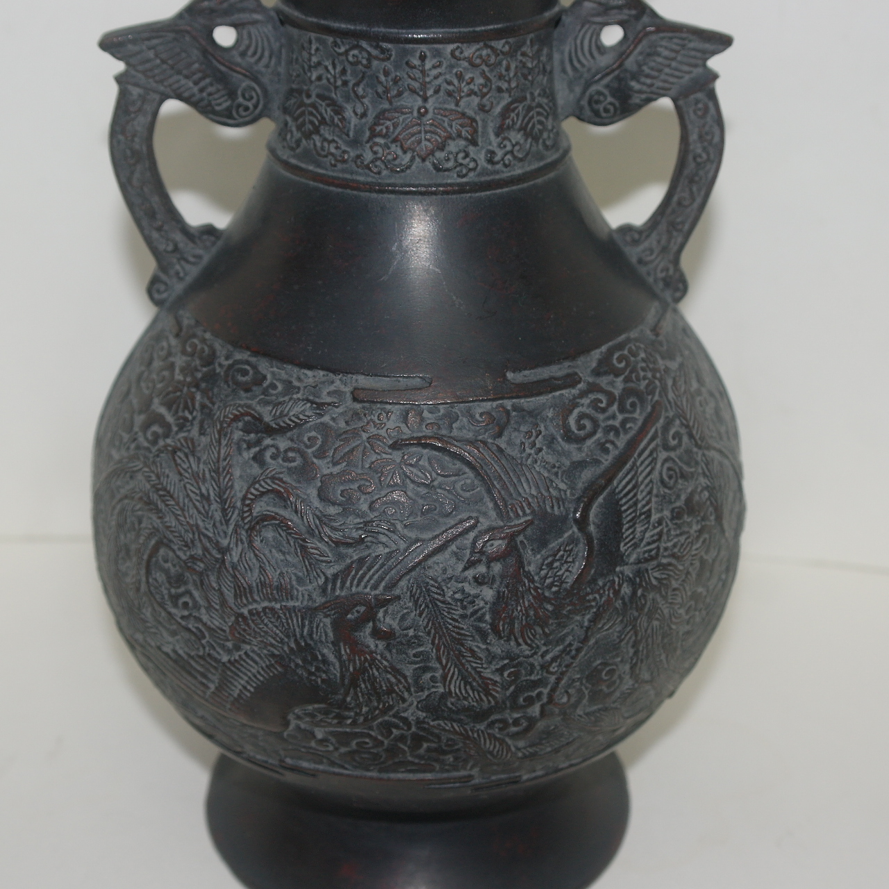 청동으로된 비익조각 양각조각된 이귀호