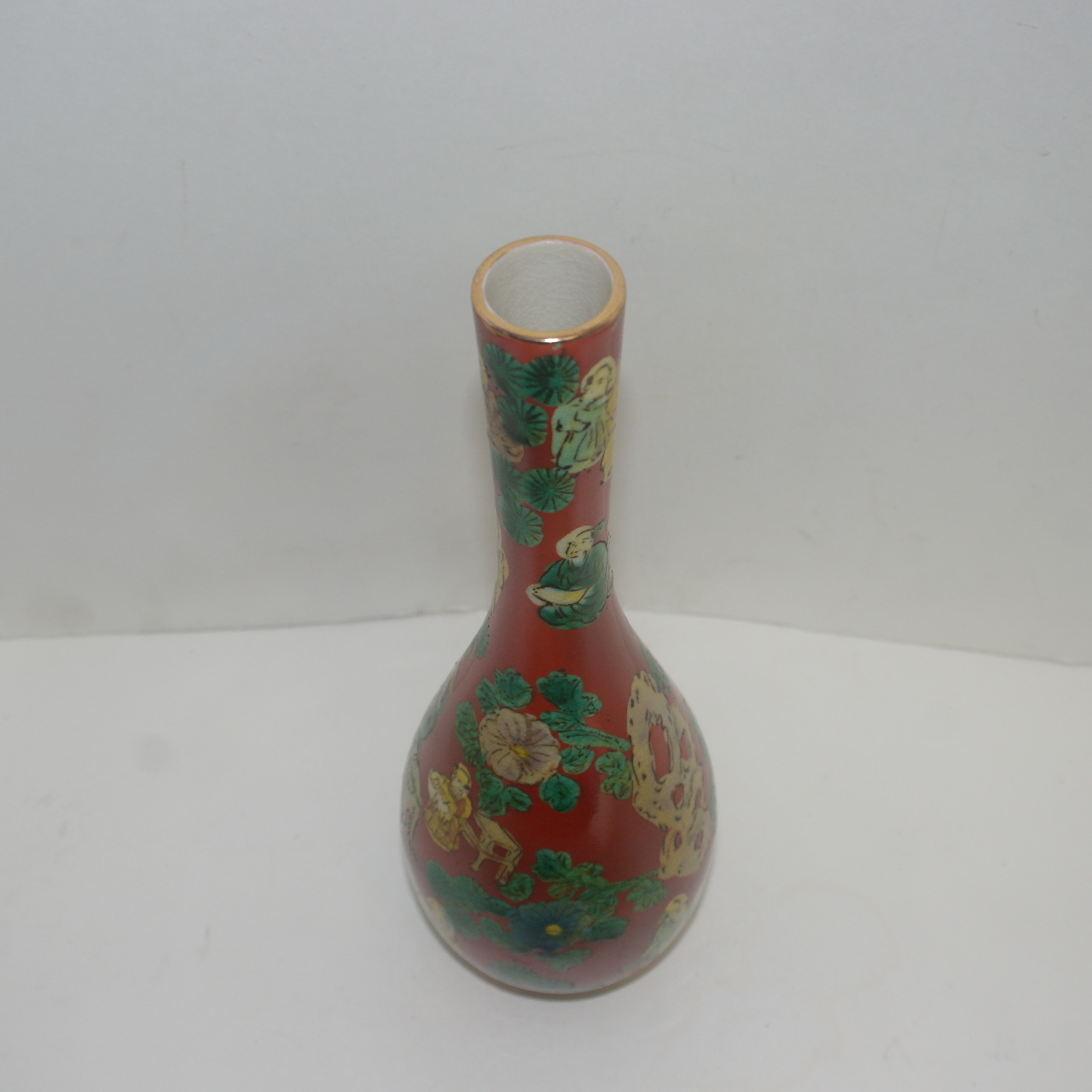 분청자 청화진사노송인물문 구다니목미(九谷木米) 주병