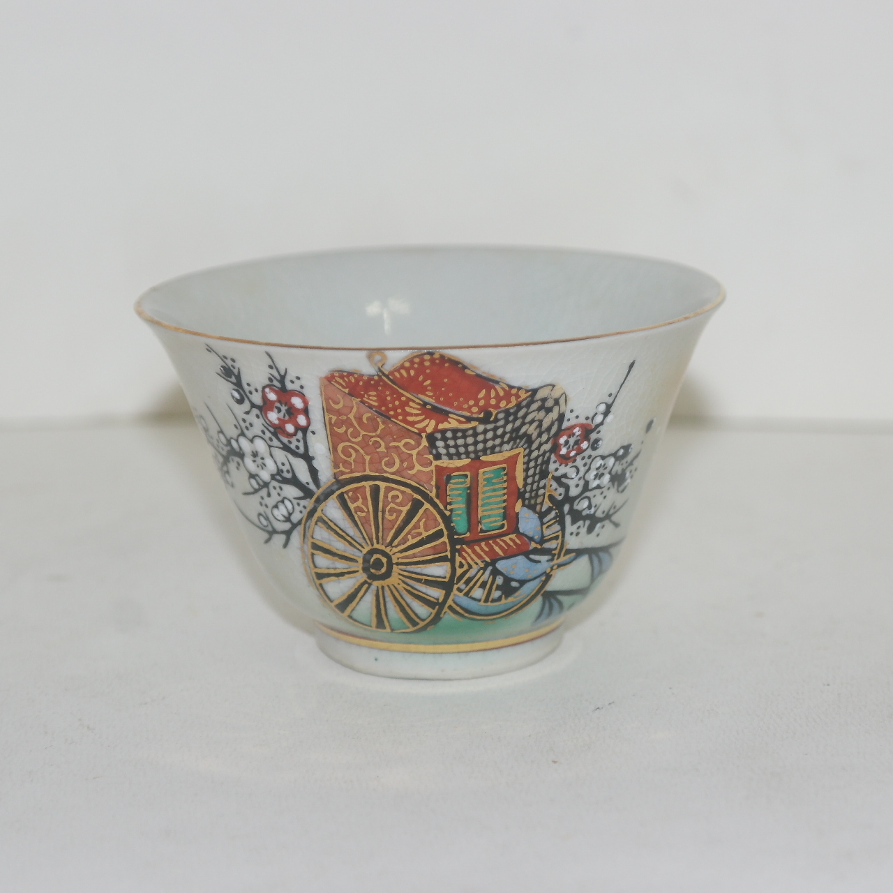 청자 철화진사인물문 잔 5점셋트