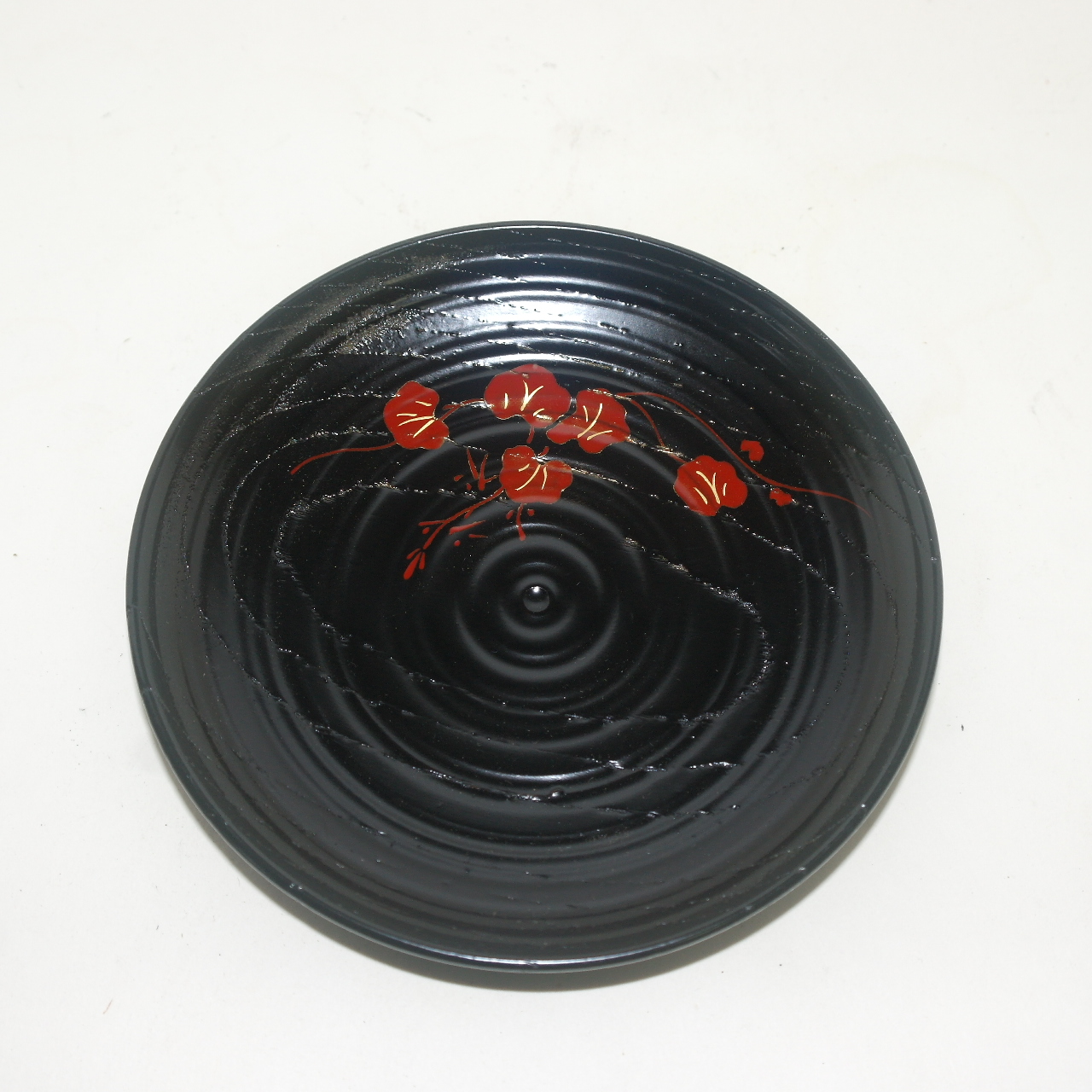 원목나무에 옷칠화문된 차반 5점셋트