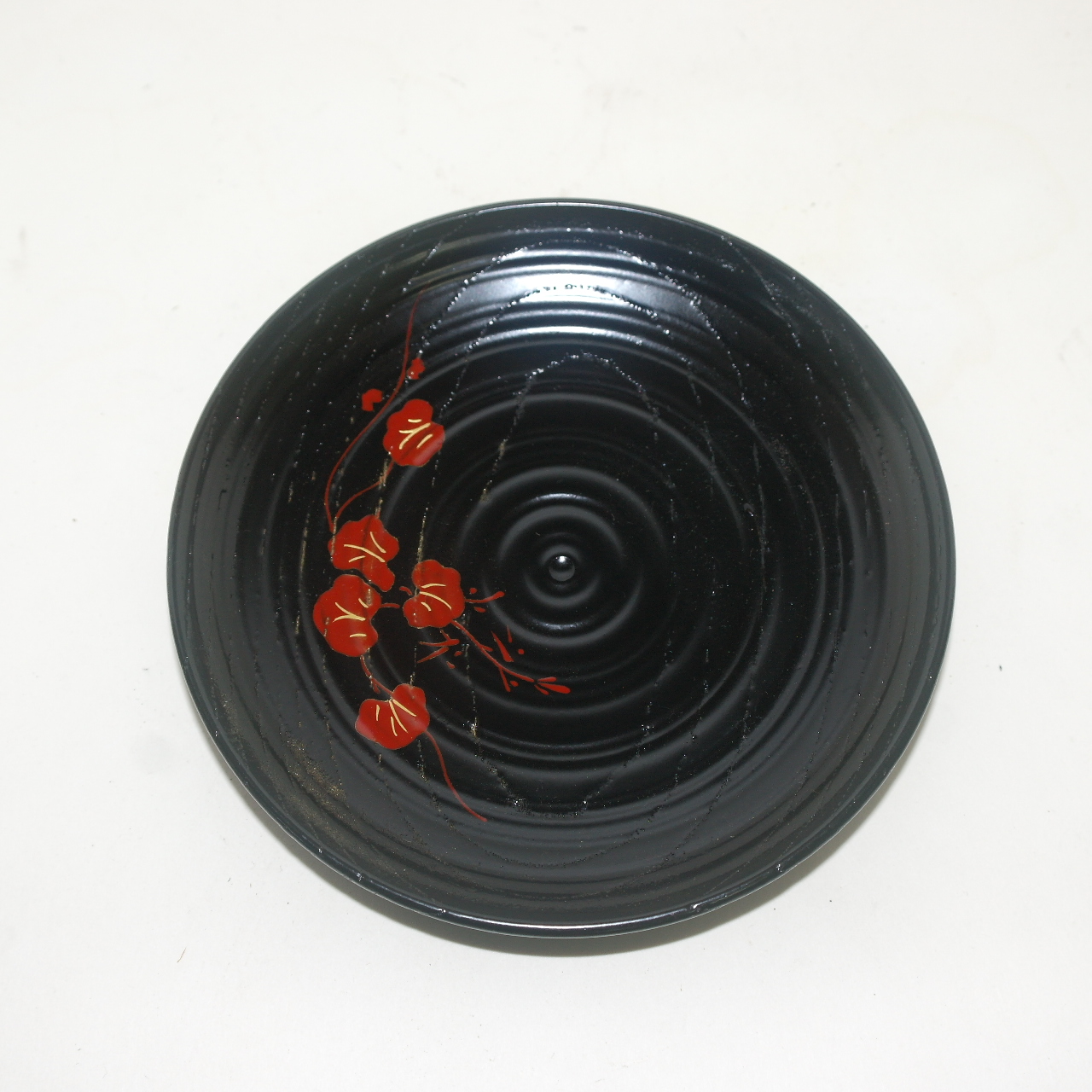 원목나무에 옷칠화문된 차반 5점셋트