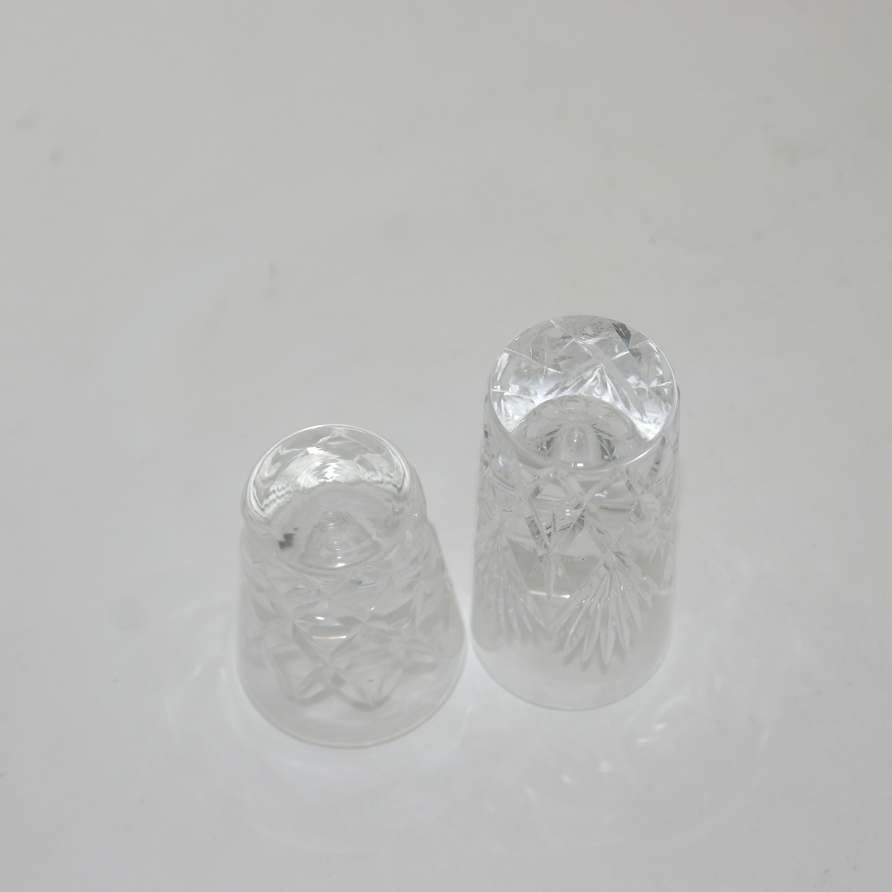 크리스탈 잔 2점