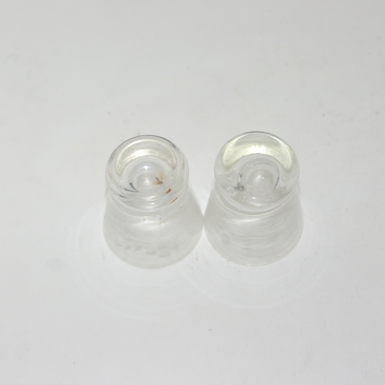 크리스탈 화문잔 2점