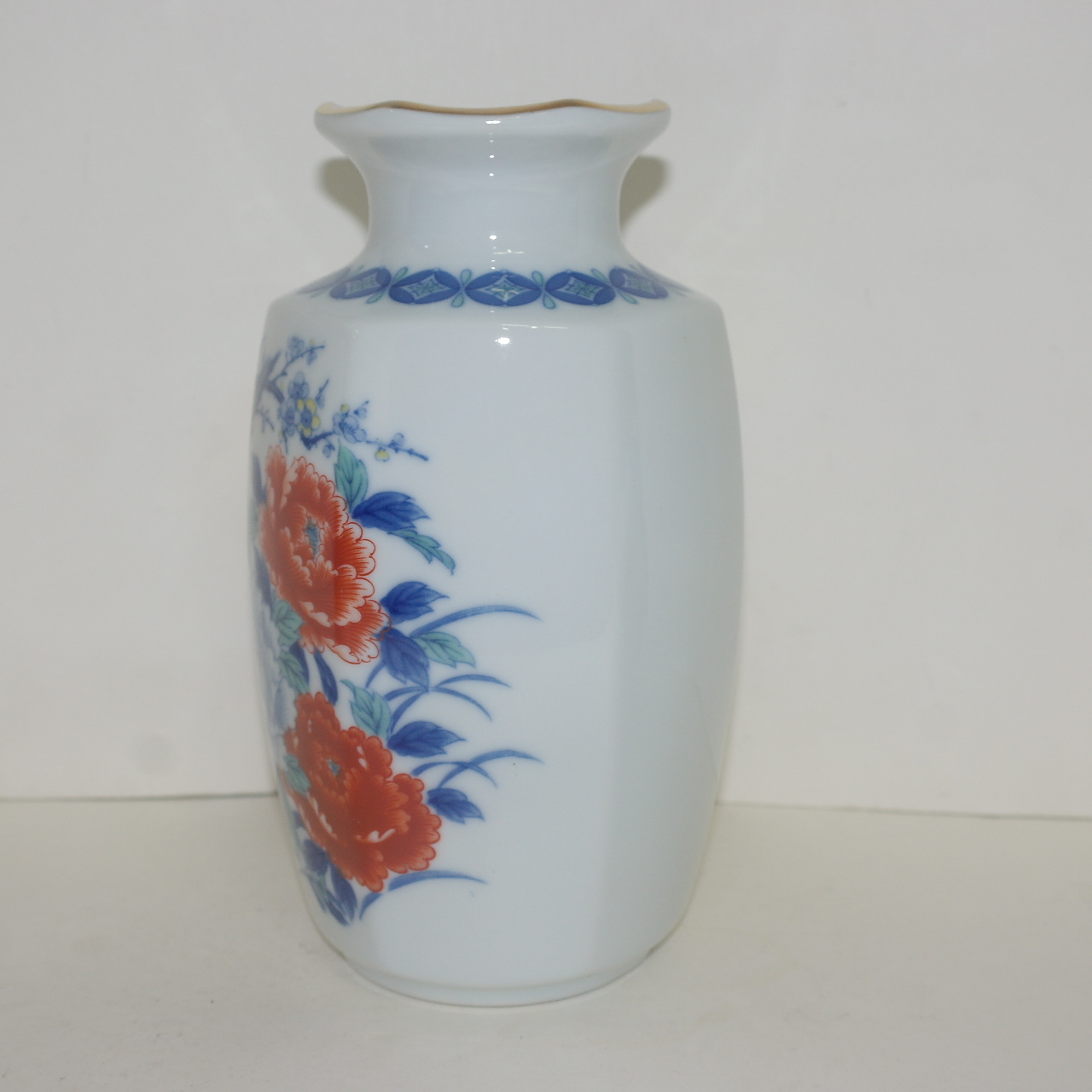 이마리 청화백자진사화문 호