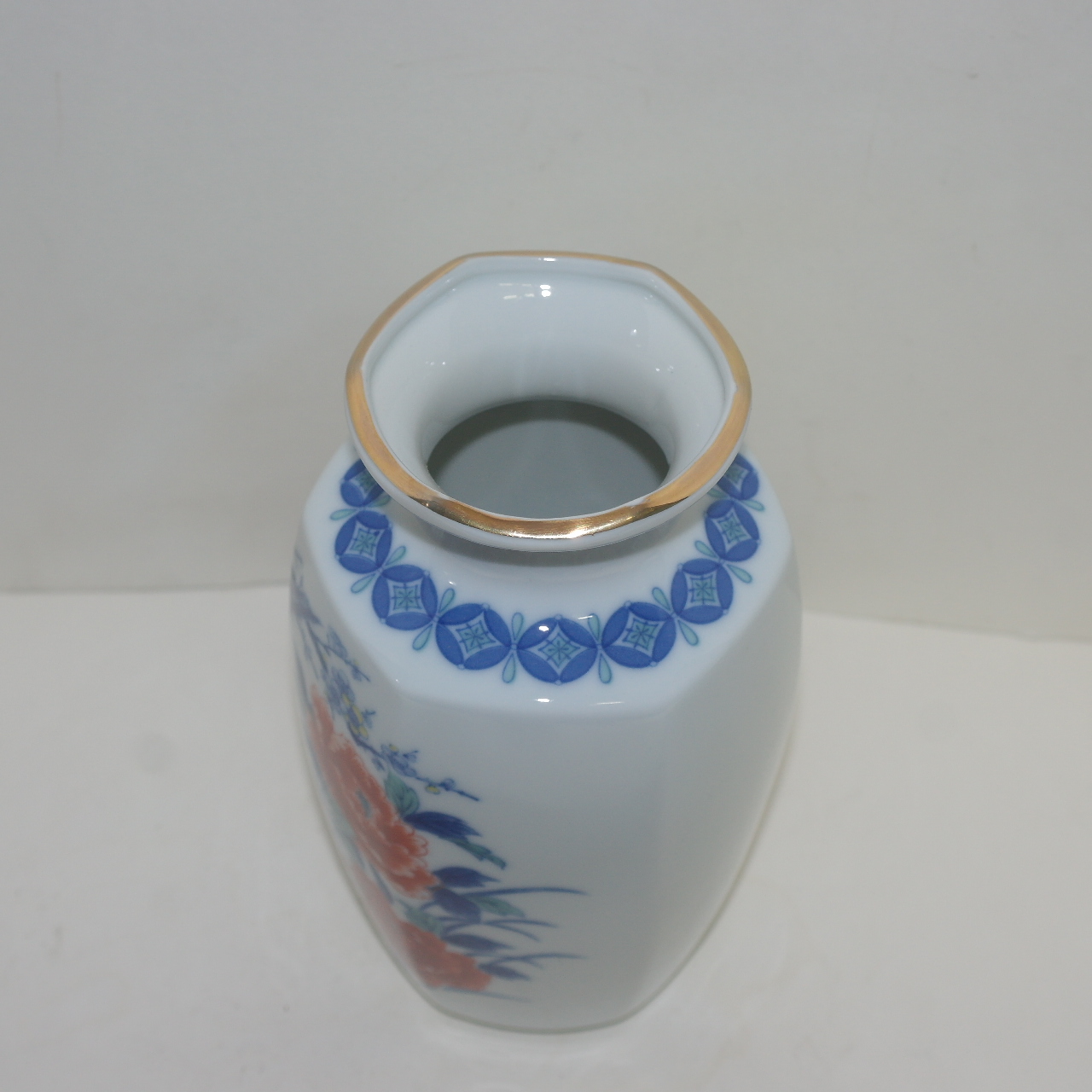 이마리 청화백자진사화문 호