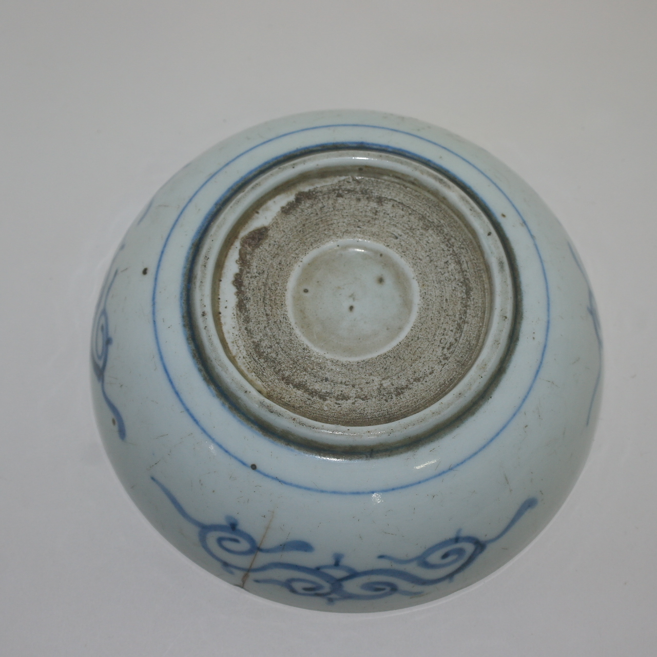 연대가좋은 청화백자 학문 대완