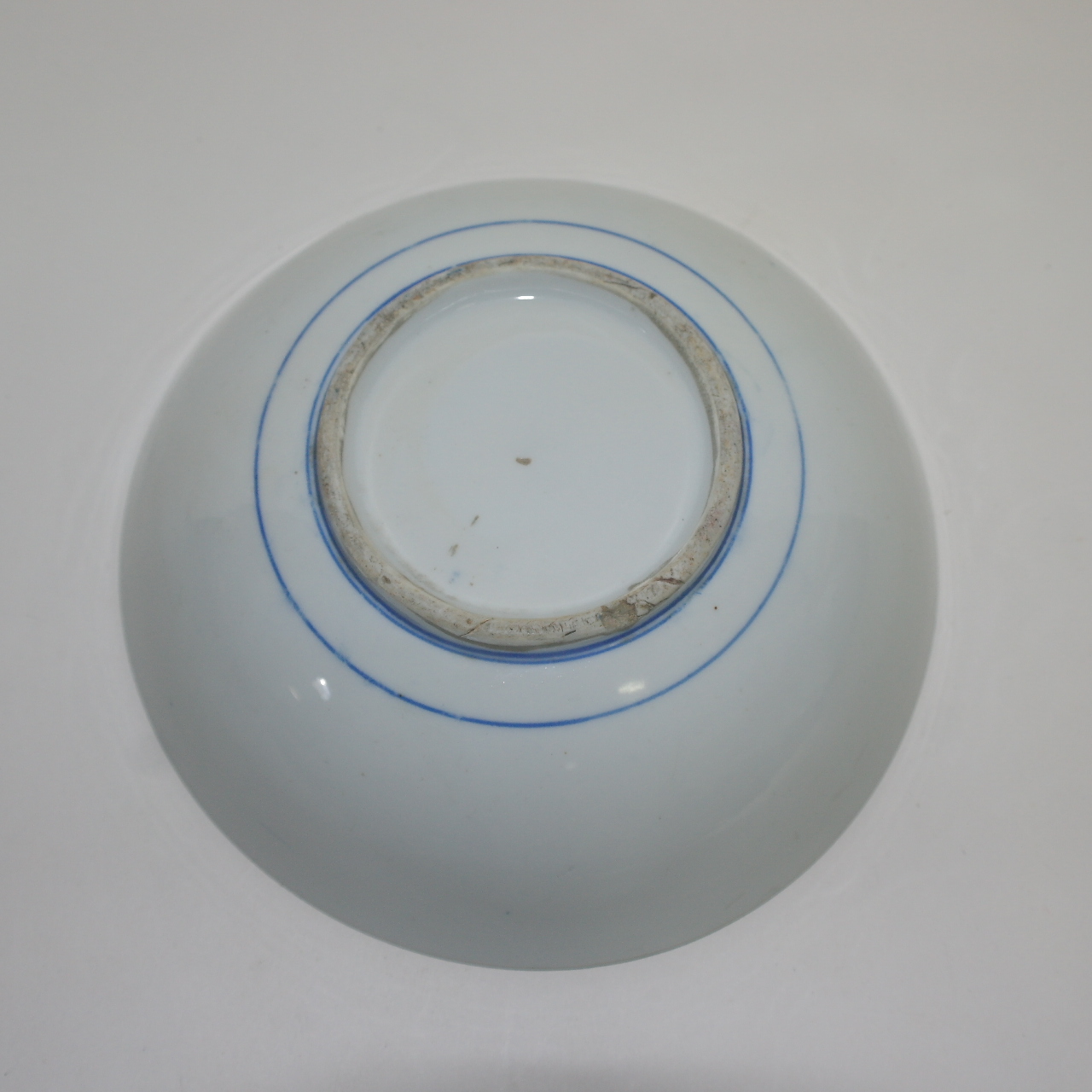 연대가좋은 청화백자 산수문 대완