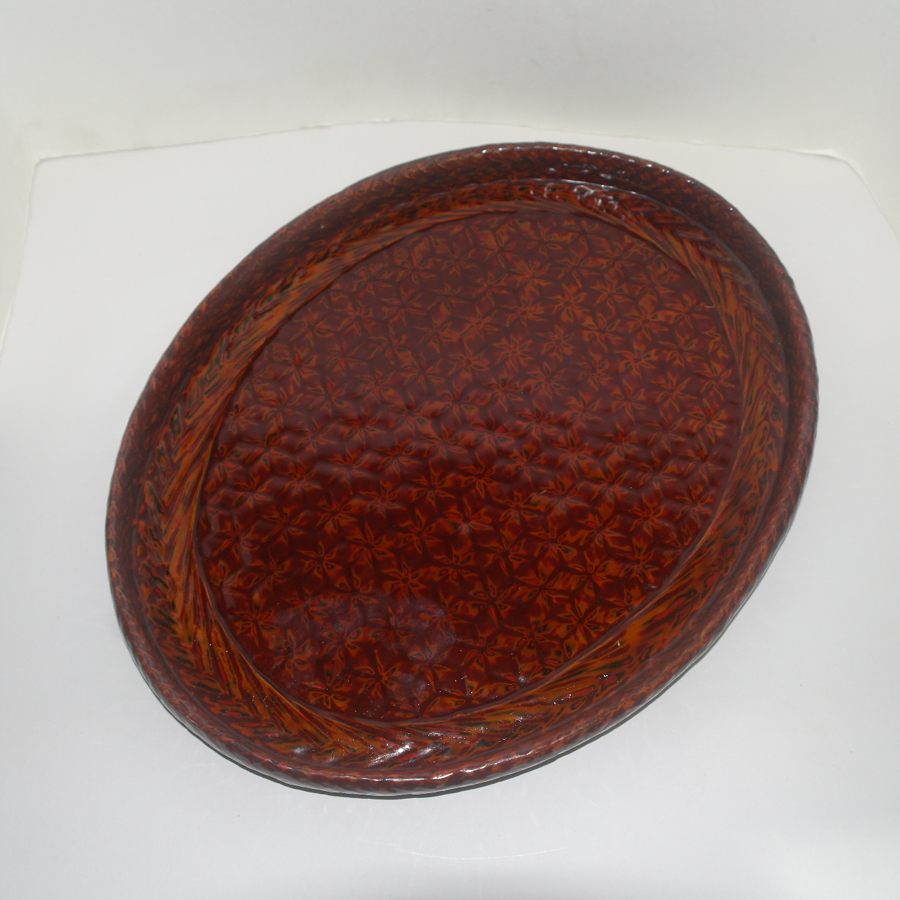 상태좋은 대나무에 칠이된 차반