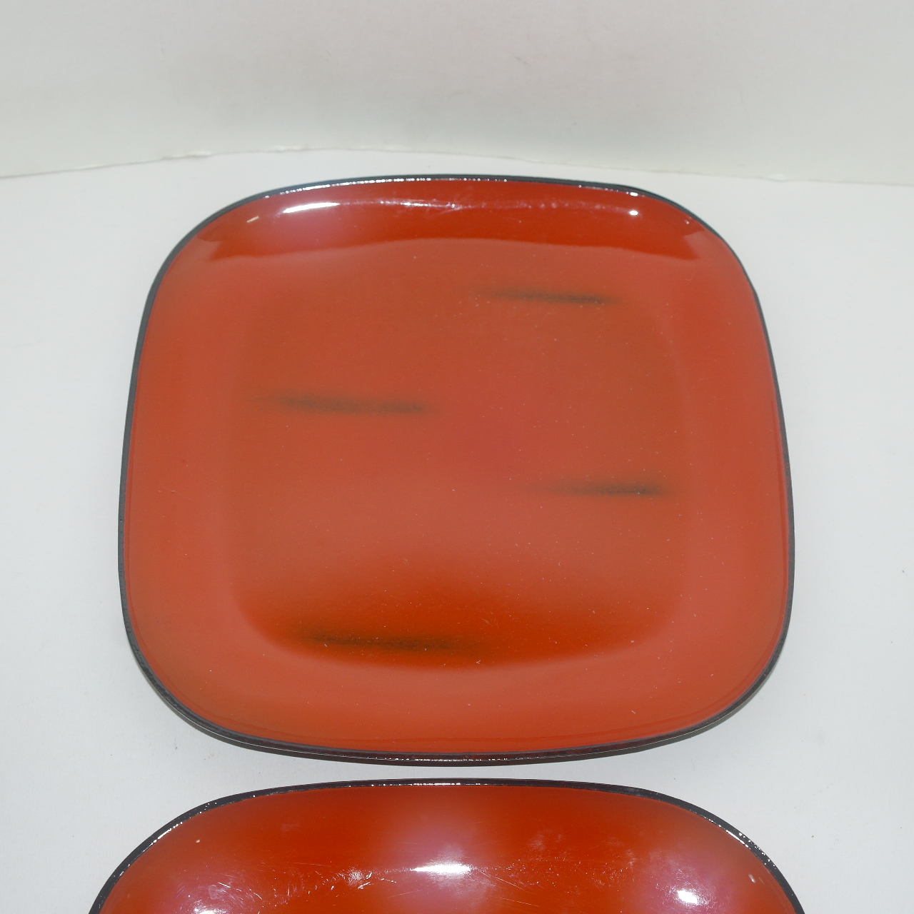 칠이된 사각차반 2점