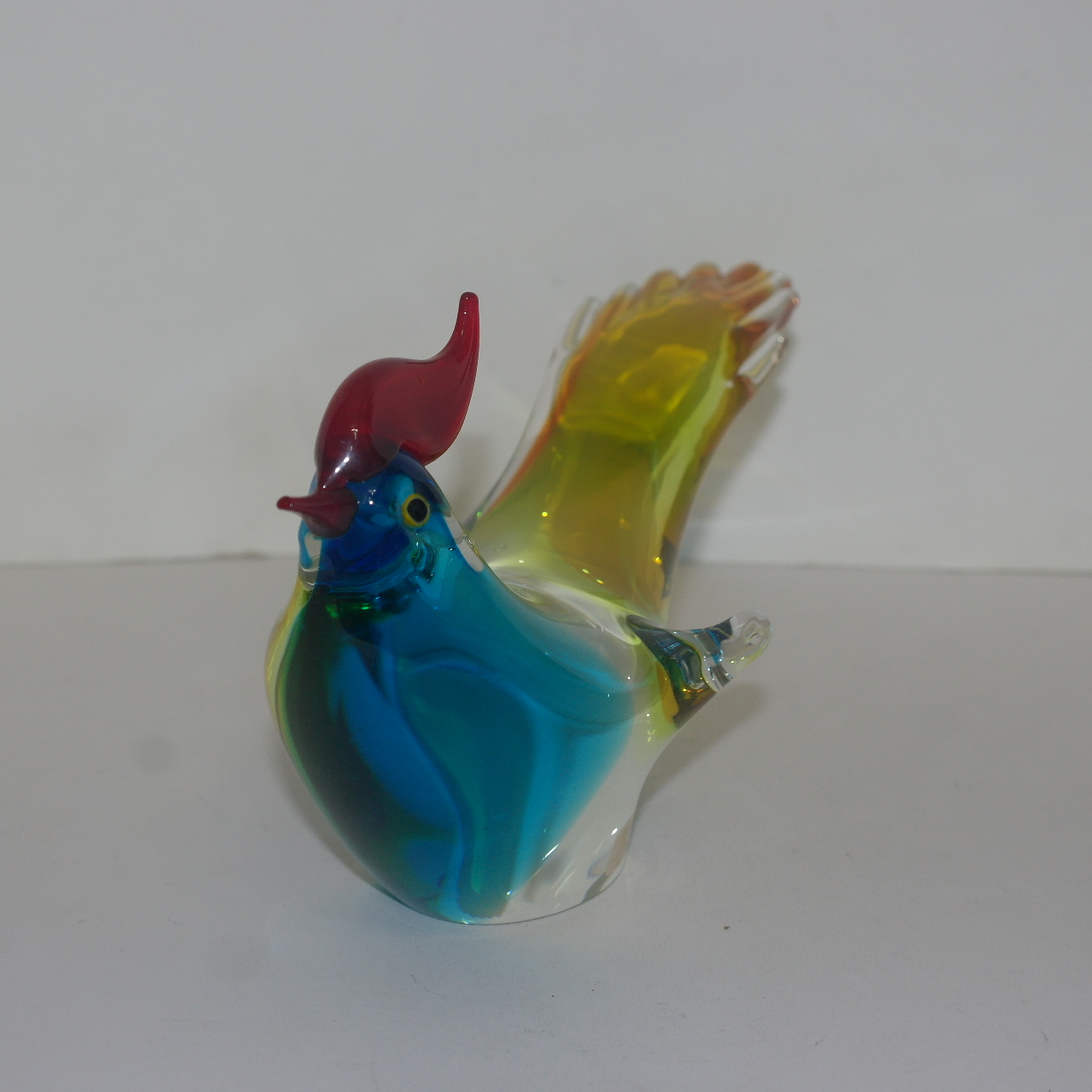 채색크리스탈 새 조각상