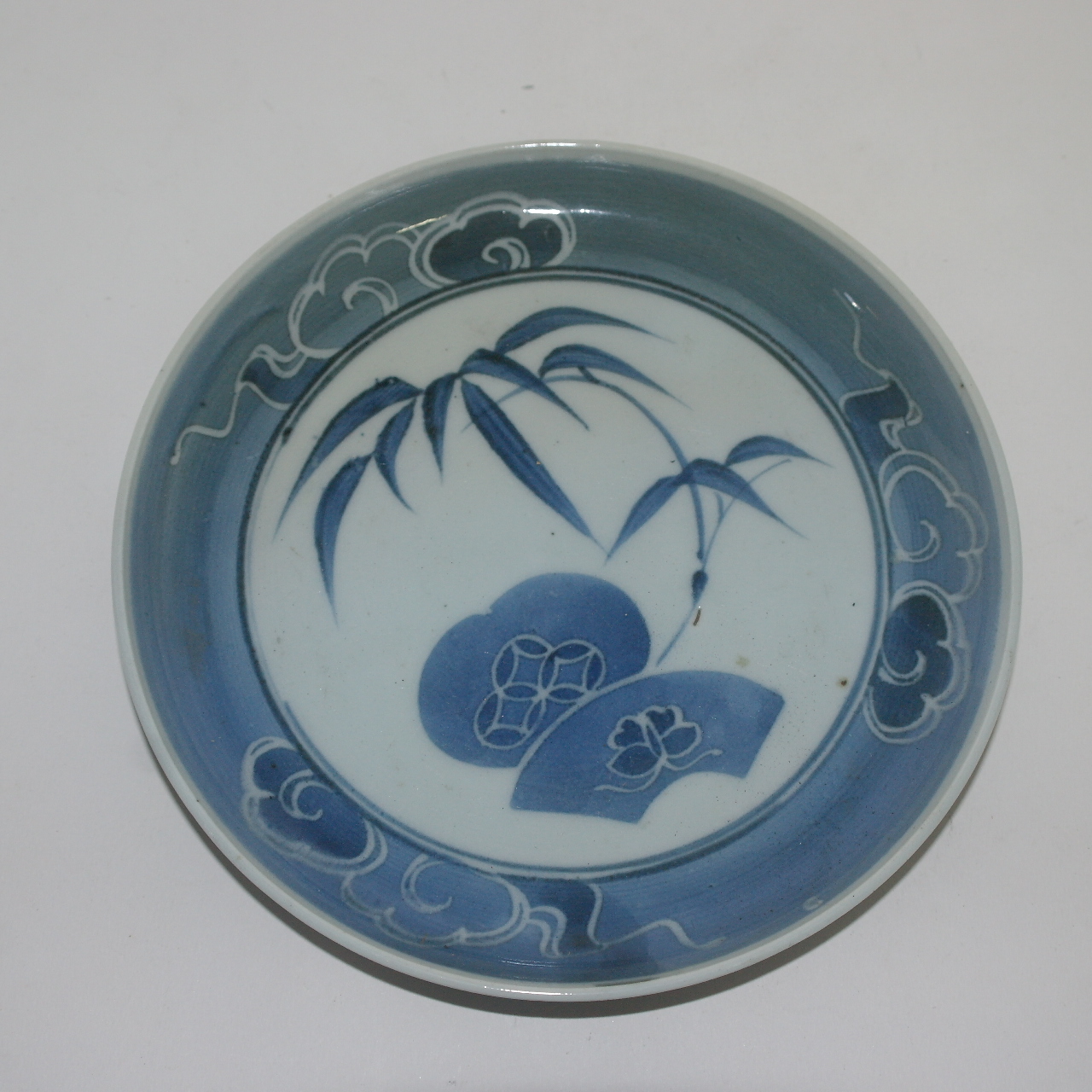 100년이상된 청화백자화문 완 5점