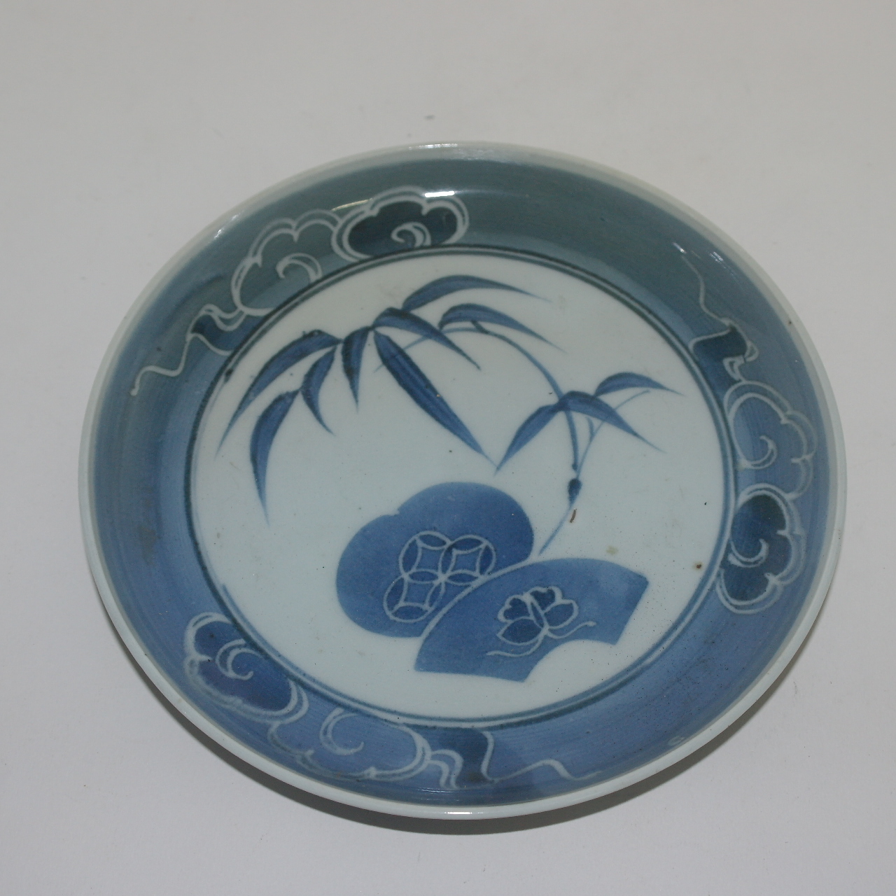 100년이상된 청화백자화문 완 5점