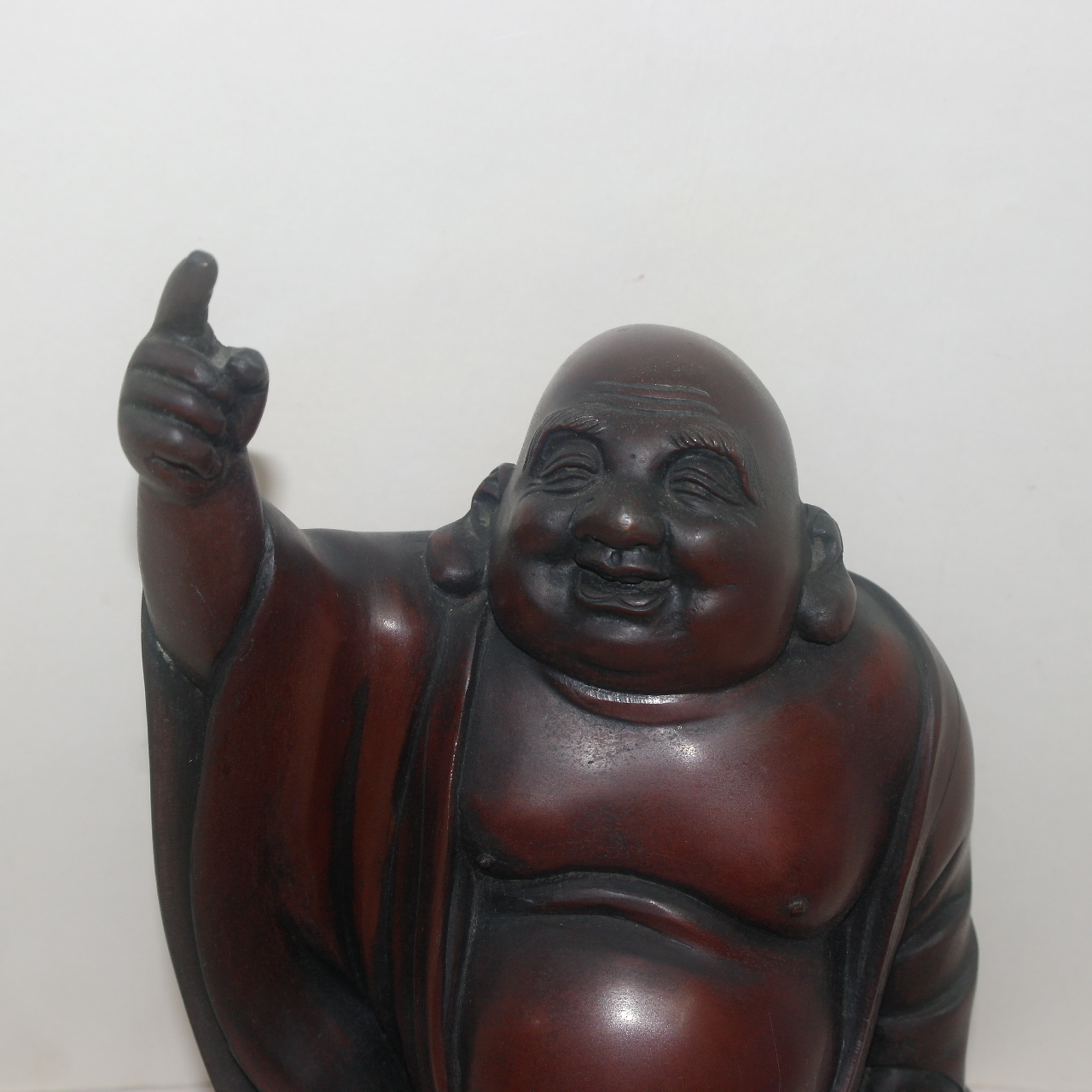 청동브론즈 작가수결이 있는 포대화상 조각상