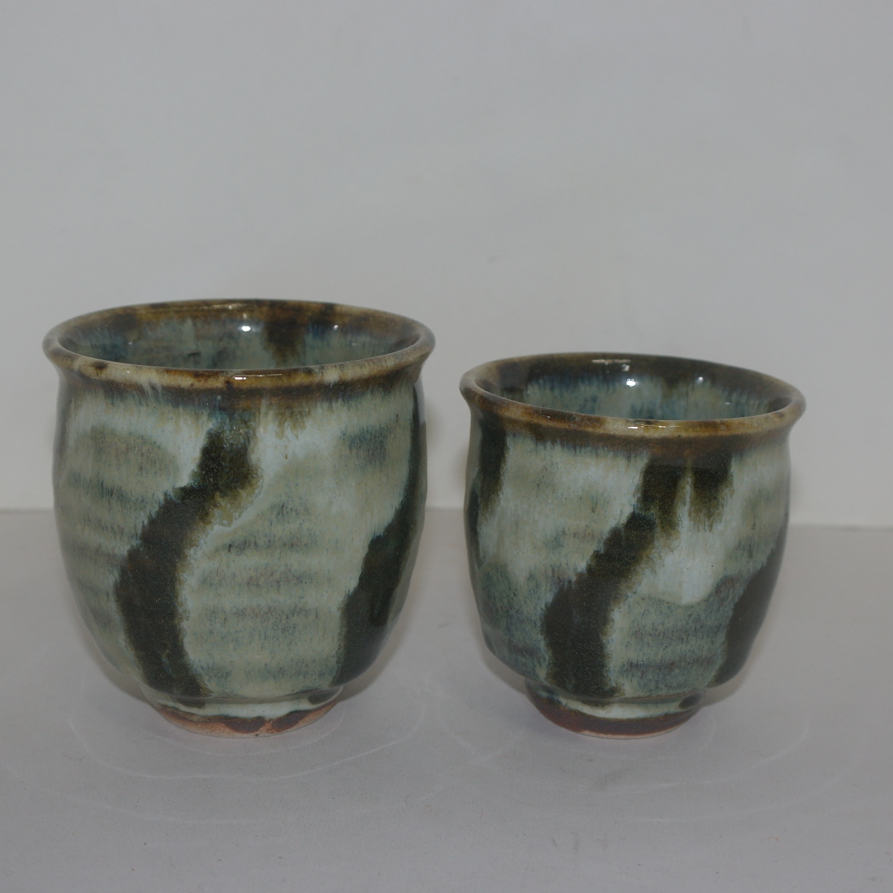 흑유청자 덴모꾸 부부잔셋트