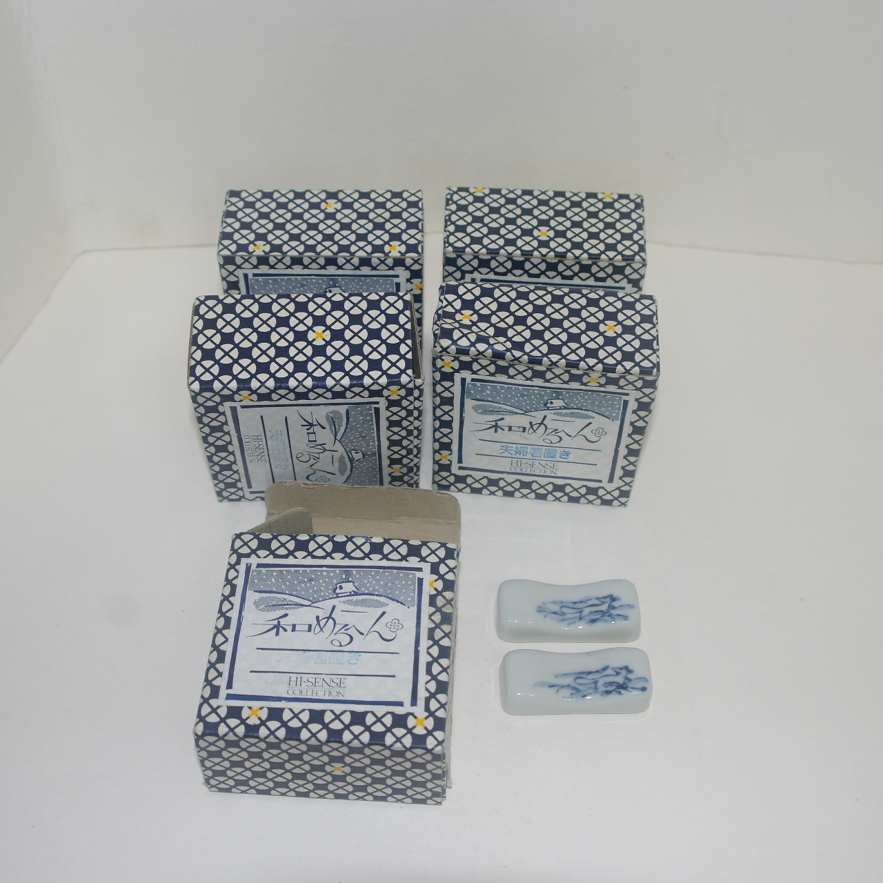 청화백자 동물문 저분받침 10점