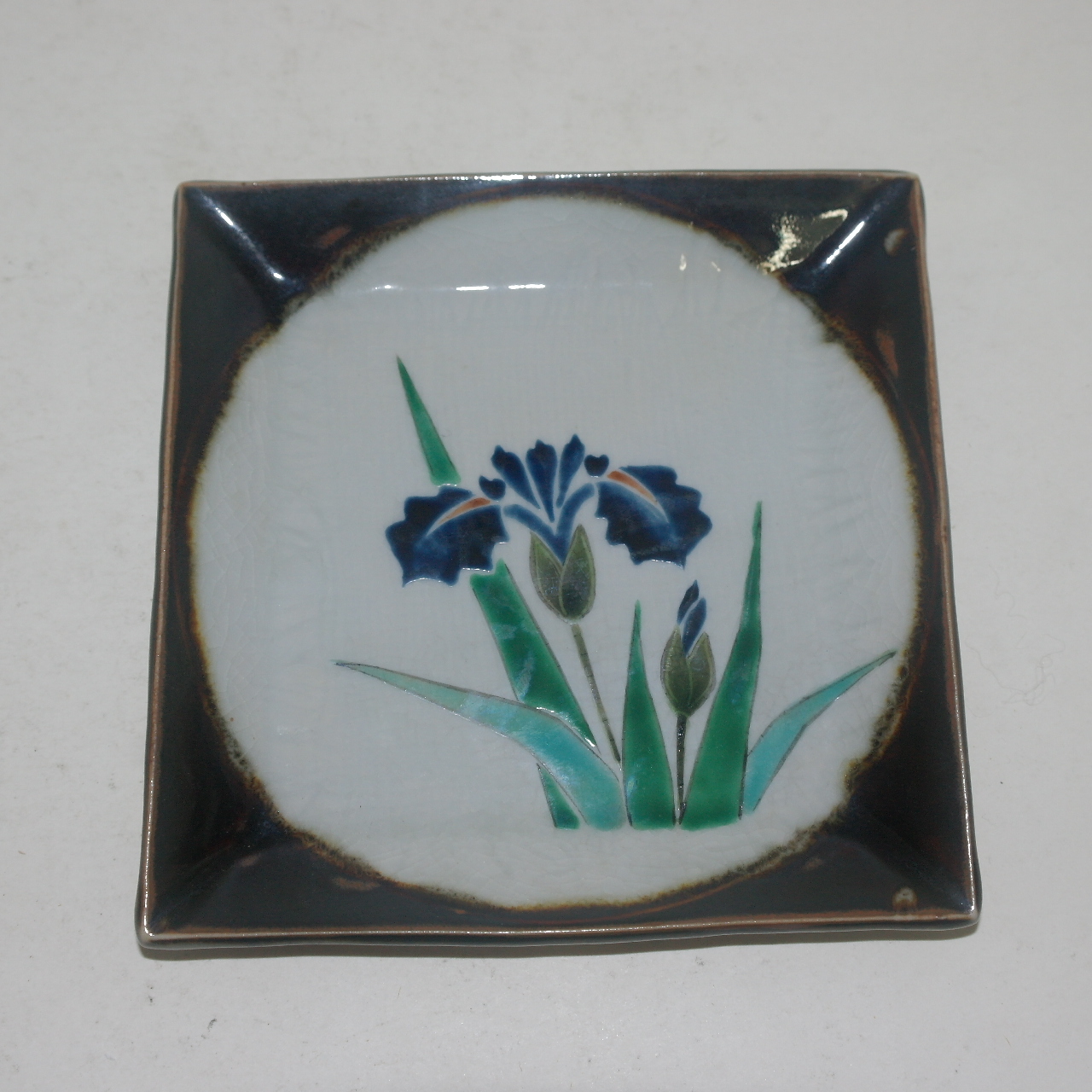 구다니 청화백자화문 사각완 5점셋트