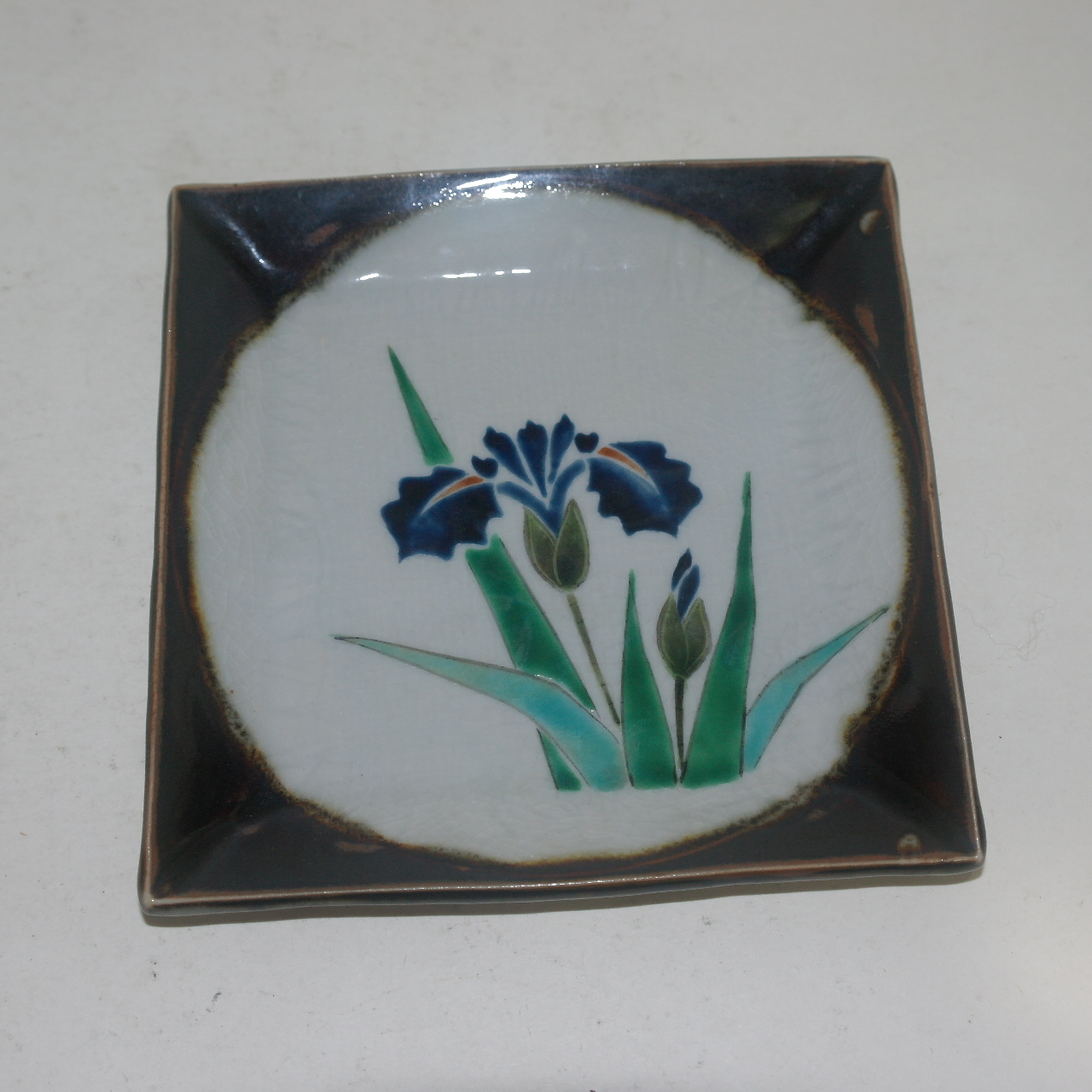 구다니 청화백자화문 사각완 5점셋트