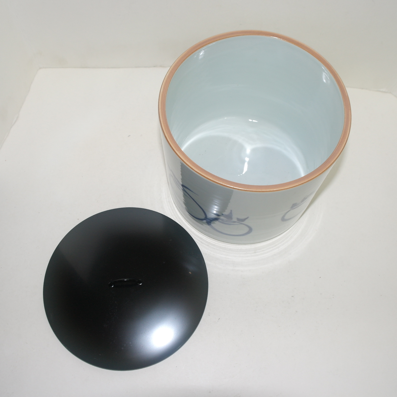 희천(喜泉) 이마리 청화백자 화문 수통