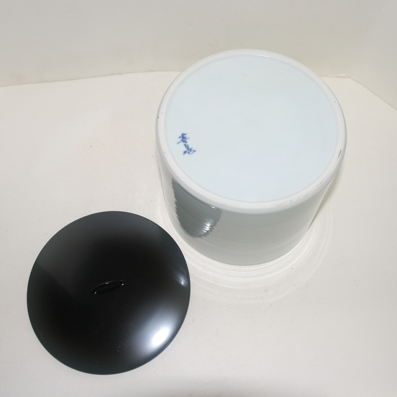 희천(喜泉) 이마리 청화백자 화문 수통