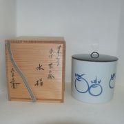 희천(喜泉) 이마리 청화백자 화문 수통