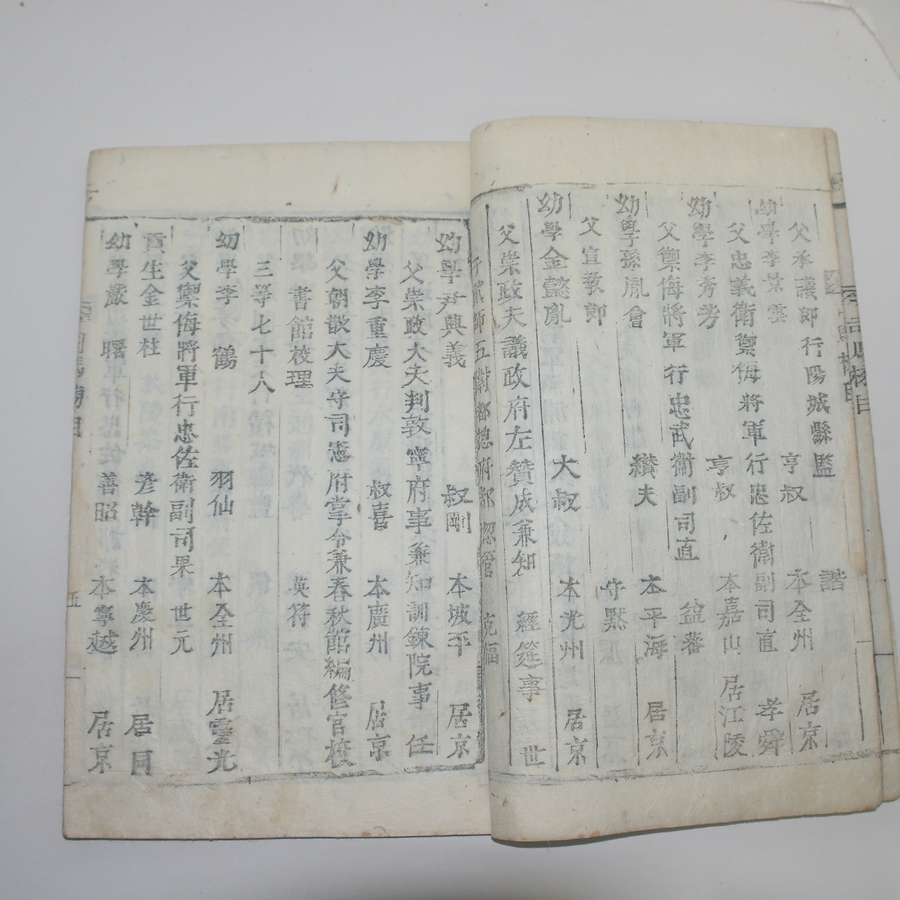 1909년(융희3년) 목활자본 嘉靖二十二年癸卯八月二十四日生員進士사마방목 1책완질