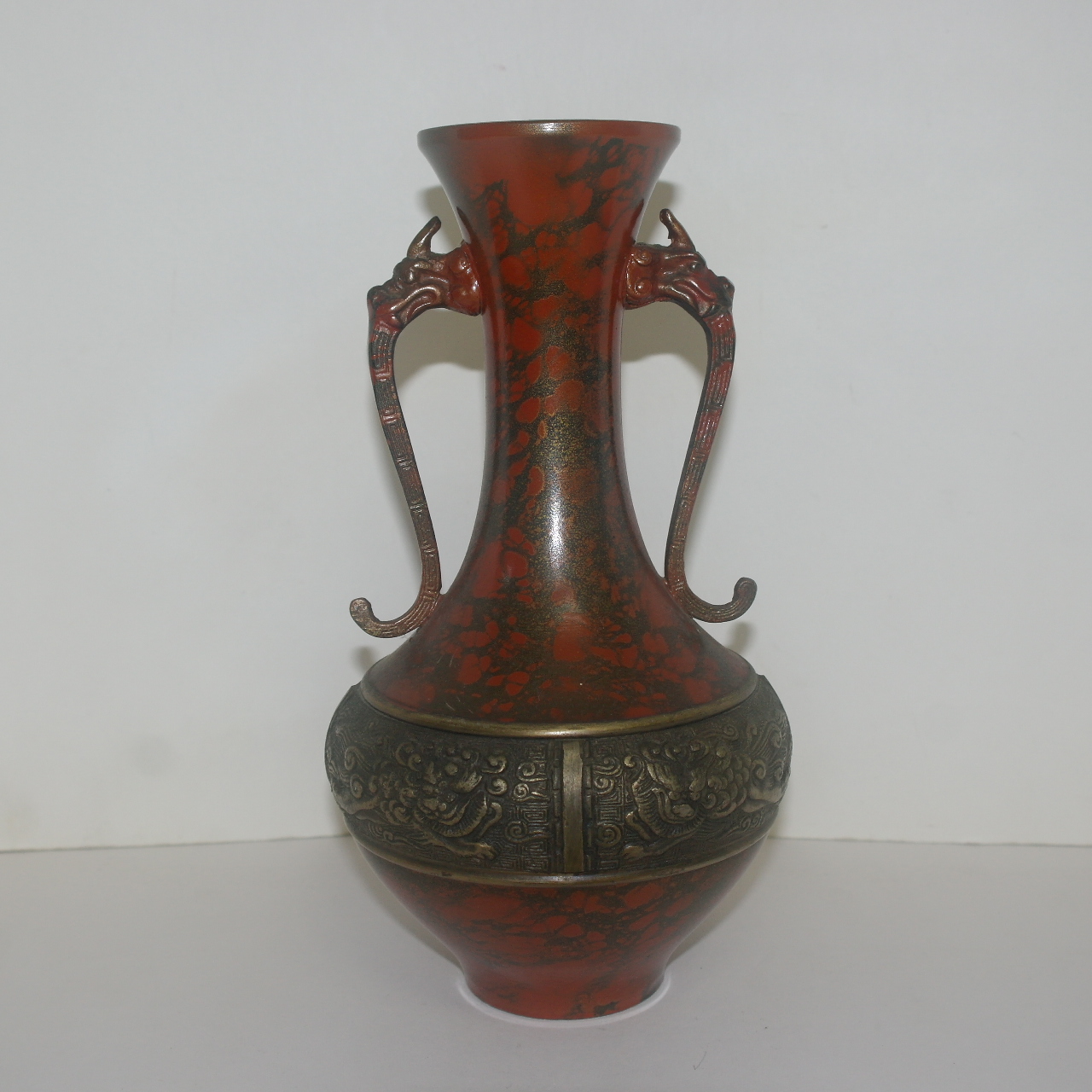 묵직한 청동으로된 용문이귀호