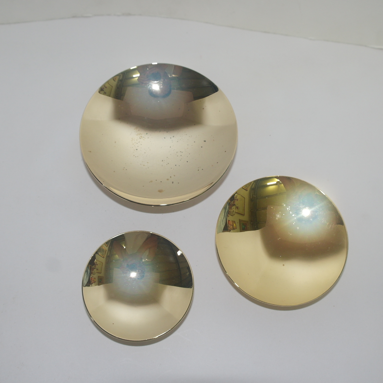 청동에 24K 금도금된 잔 3점셋트