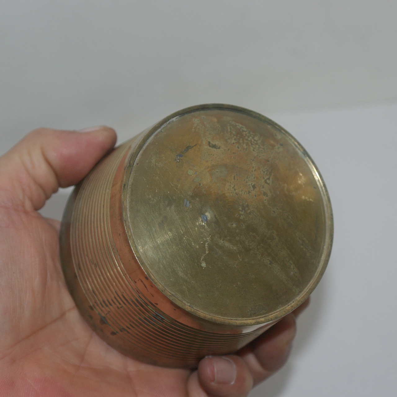 연대가좋은 청동으로된 향완