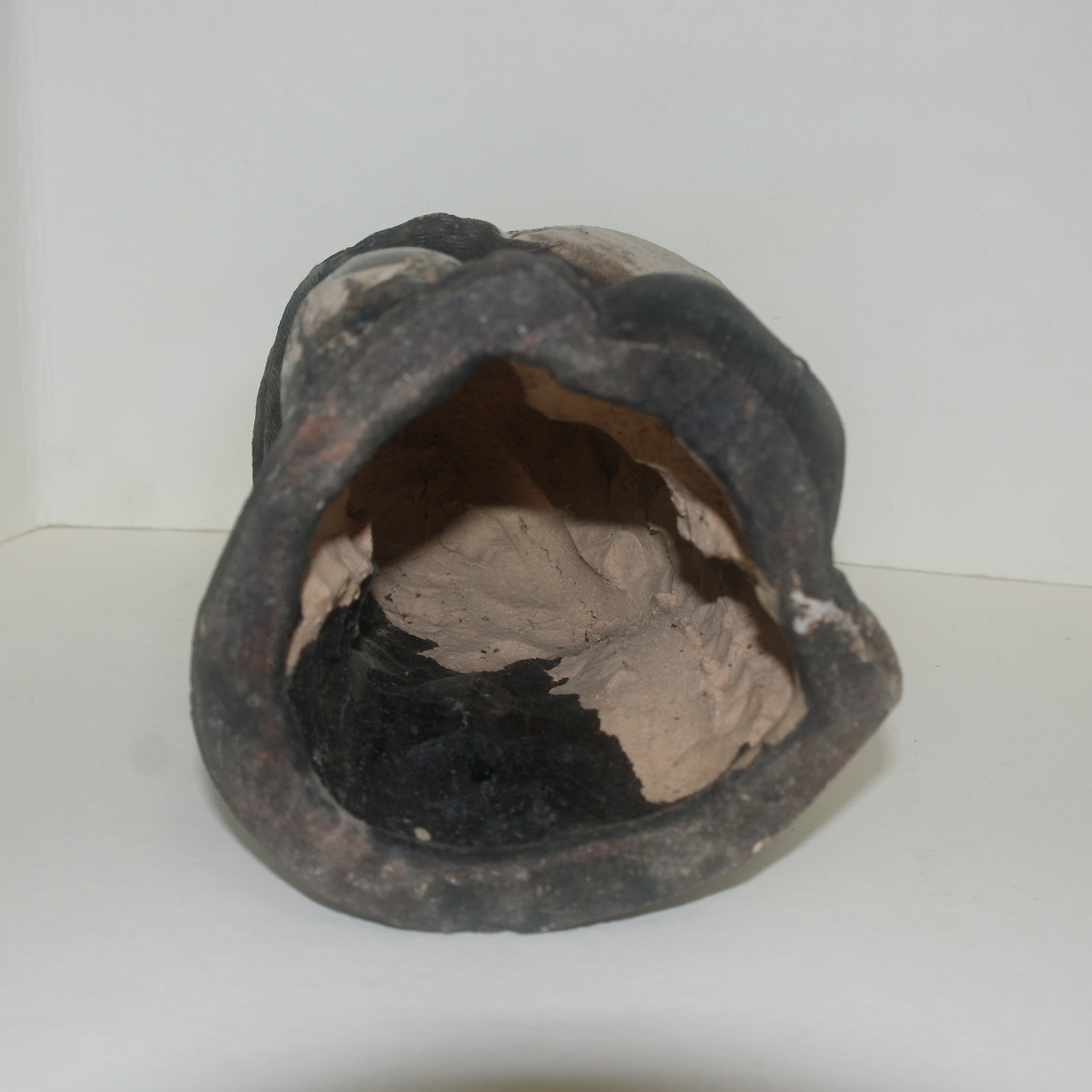 시가라끼 청자 곰 조각상