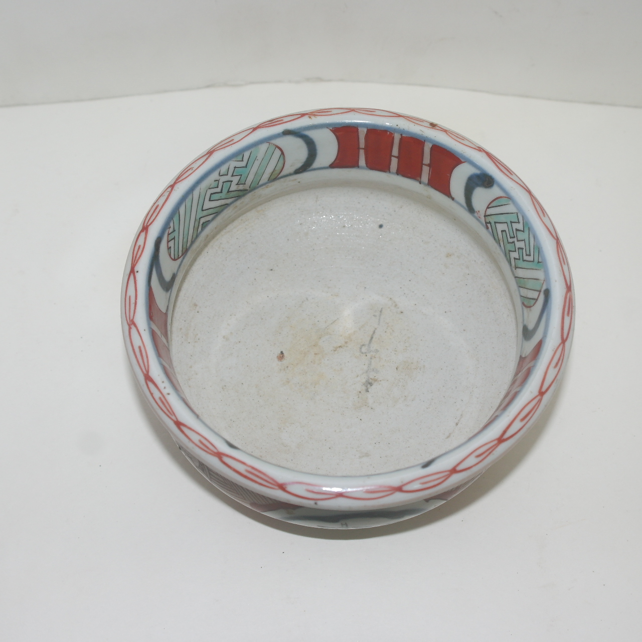 연대가좋은 진사백자화문귀면 삼족향로