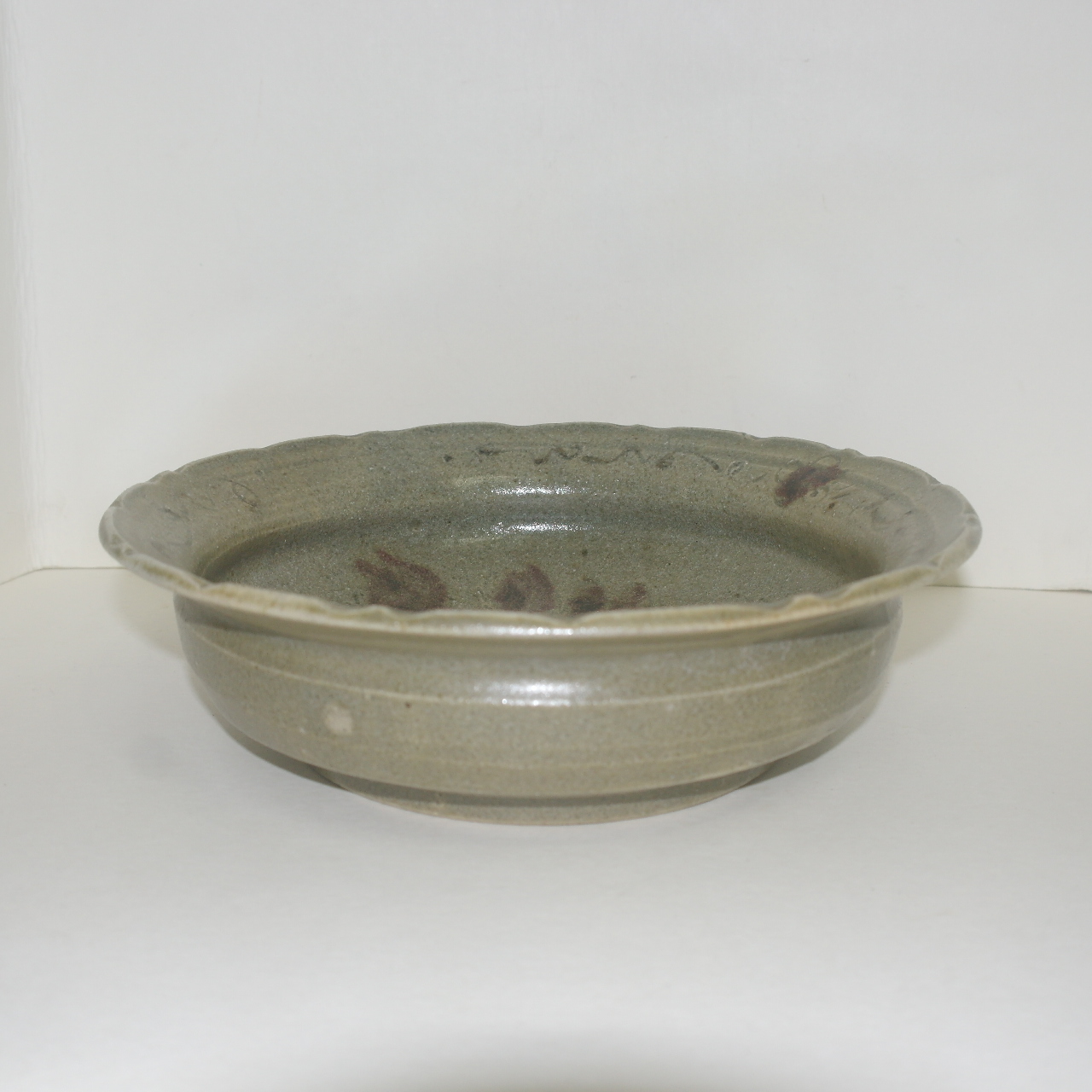 에도시기 대형크기의 청자철화무우문 화형대완