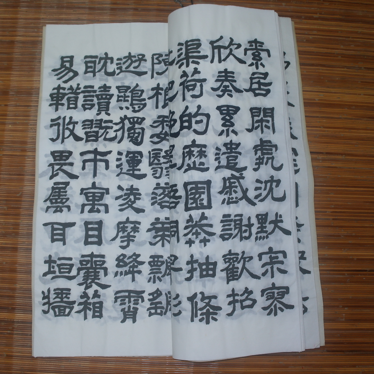 대형크기의 책자 허명숙 작 천자문(千字文)